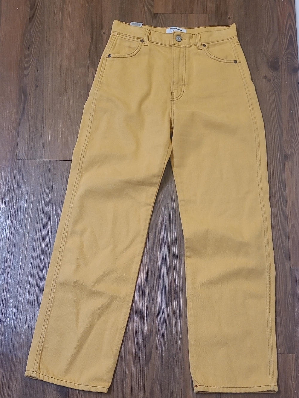 Reformation women's Straight-Leg‎ Chinos in Mustard used good size26.